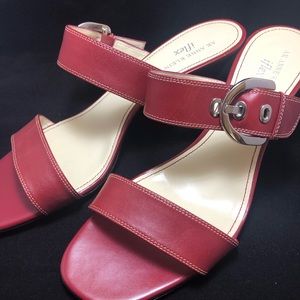 Anne Klein ~ Sandals ~ NEW ~ 10M ~ Red